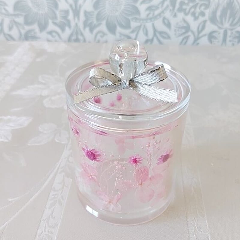 ギフトに固まるハーバリウムの円柱型小物入れ | atelier-clair'sSTORE