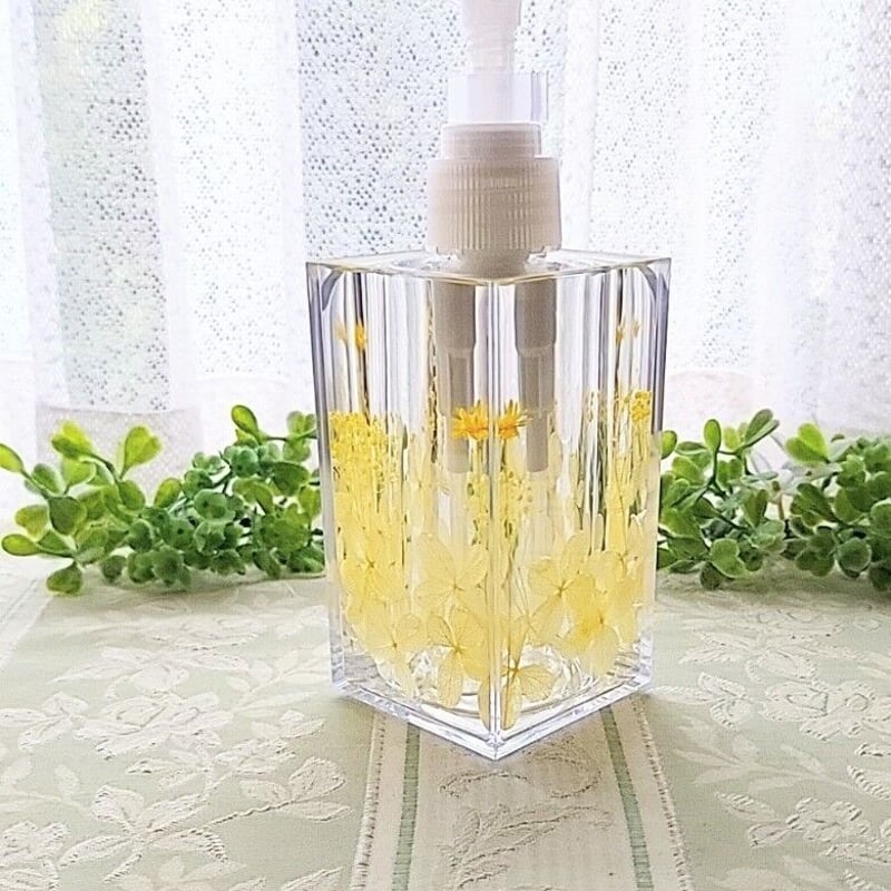 固まるハーバリウム『スリムソープポンプボトル』5カラー | atelier