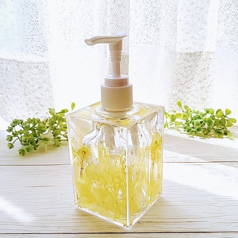 固まるハーバリウムの『キッチンソープポンプボトル』5カラー