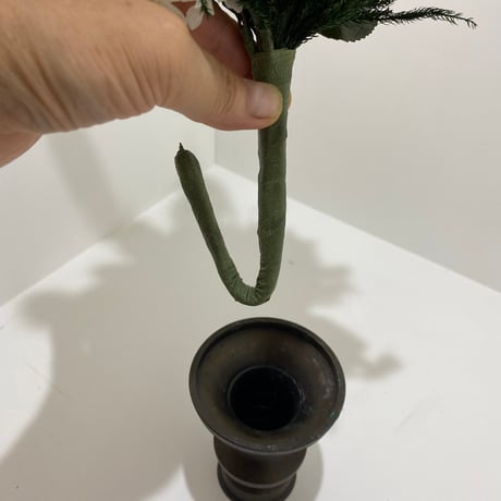 お供えプリザーブドフラワー仏花（簡単差し替え花立て無し）選べる仏花  輪菊黄色