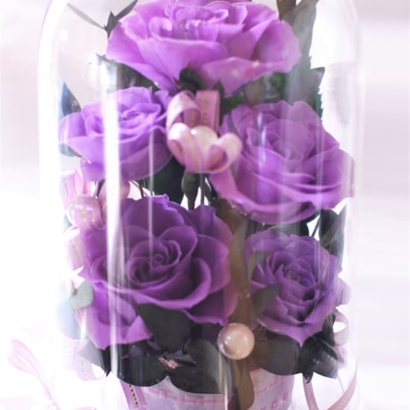 米寿祝い 傘寿祝い 誕生日 記念日 御見舞 黄色い薔薇 ドームアレンジ 枯れないお花 プリザーブドフラワー（イエロー）L