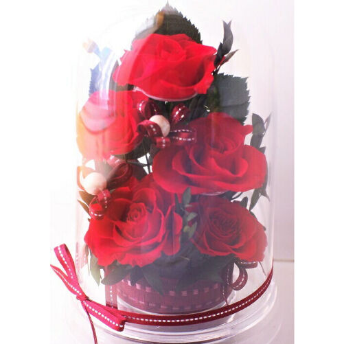 11カラー ドームアレンジ 枯れないお花 プリザーブドフラワーギフト