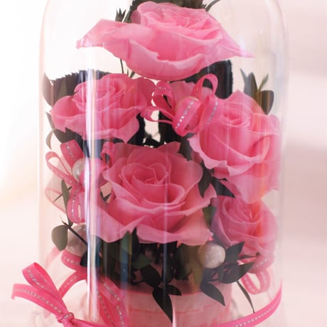 米寿祝い 傘寿祝い 誕生日 記念日 御見舞 黄色い薔薇 ドームアレンジ 枯れないお花 プリザーブドフラワー（イエロー）L