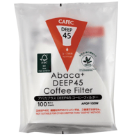 【ディープドリッパー専用】アバカプラスDEEP45 コーヒーフィルター　<3-7cup> 100枚入り