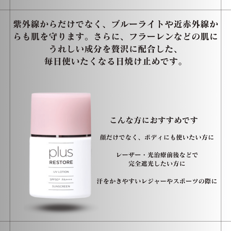 【りんりん】プラストリア　UVローション プラスリストア UVローション｜ドクターズコスメ専門通販サイト