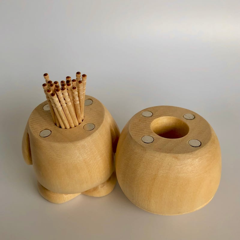 鼻からようじが出る木彫りのカバ | kg-craft STORE