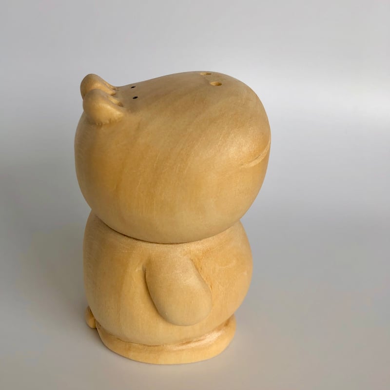 鼻からようじが出る木彫りのカバ | kg-craft STORE