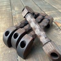 ウォールナット】 200系 ハイエースAピラー用アシストグリップ 2