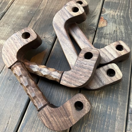 木製アシストグリップ&シフトノブ(チェスナット)ハイエース用 木製