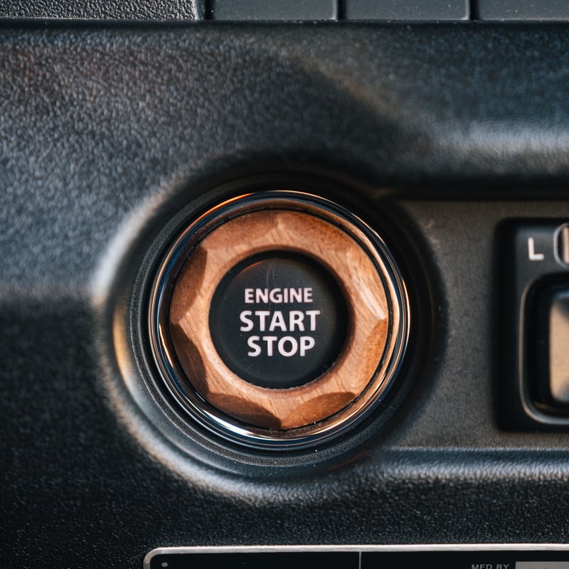 ウォールナット】 jb64/jb74/jc74 ジムニー用 スタートボタンリング