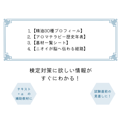 【ワンコイン検定対策】Aroomastyle特製アロマテラピー検定対策シート