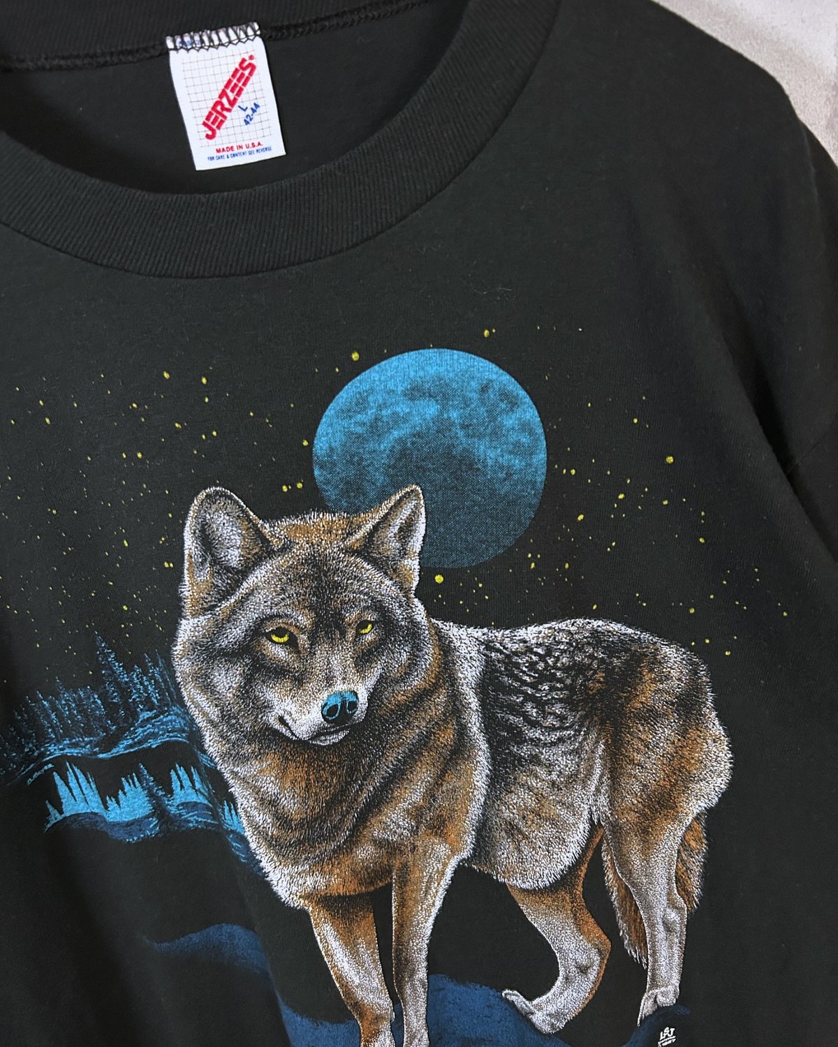 80s ジャージーズ 狼 vtg Tシャツ ウルフ アニマル あいみょん USA 80s 