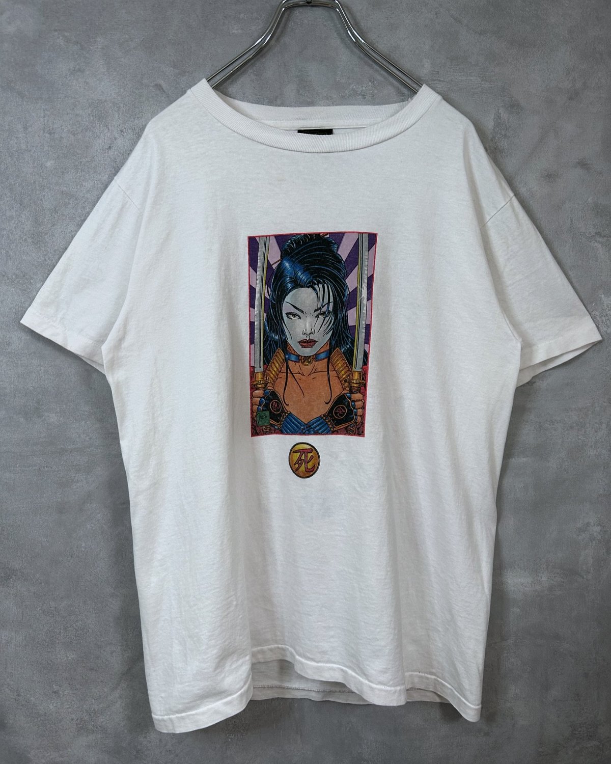 カジュアル アメリカンレトロアニメガールジャージー半袖Tシャツ 90s