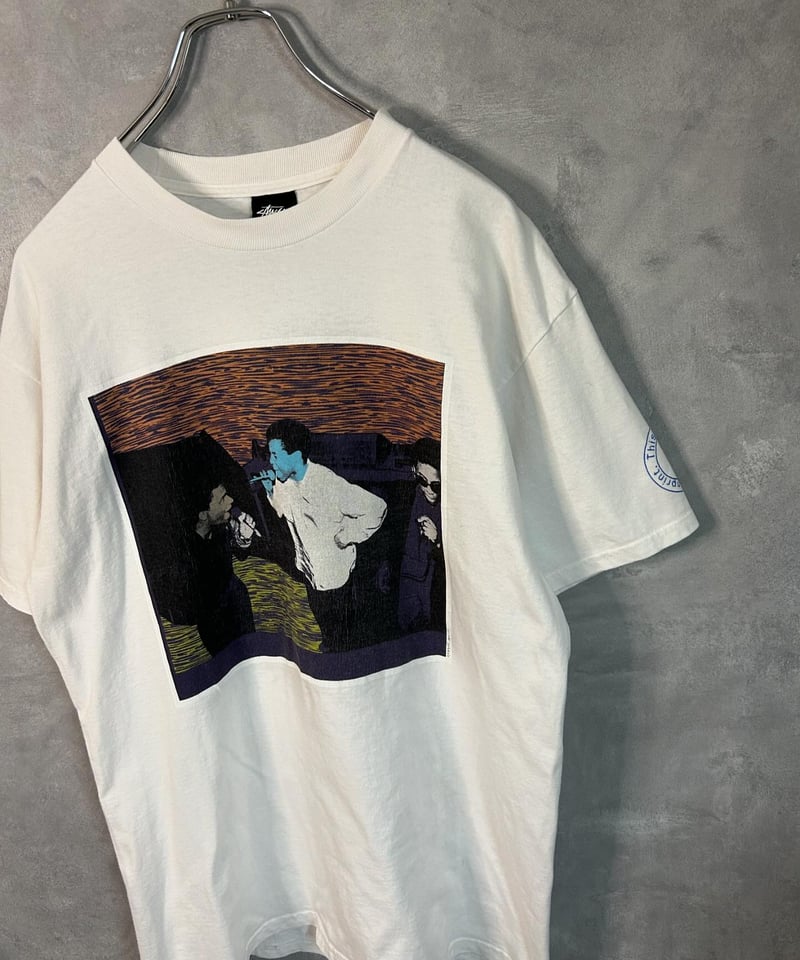 STUSSY CUSTOMADE 2005手骨＆血プリント限定Tシャツ Lサイズ STUSSY CUSTOMADE 2005手骨＆血プリント限定Tシャツ Lサイズ