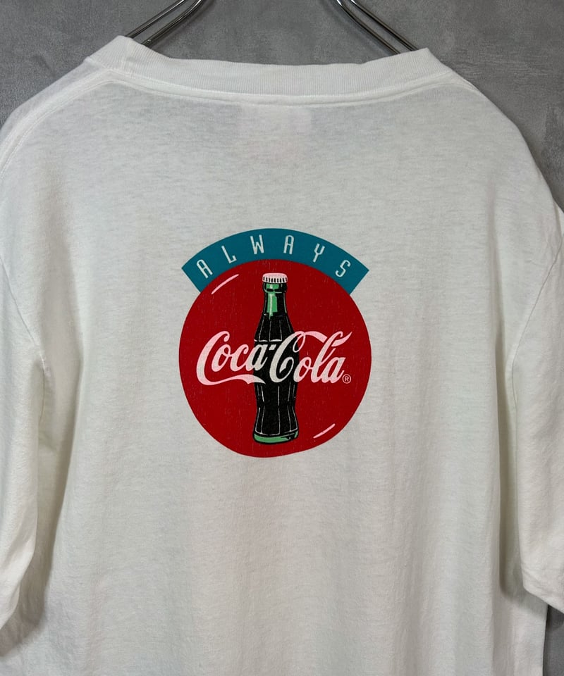 90s Coca-Cola アロハシャツ 染み込みプリント - メルカリ