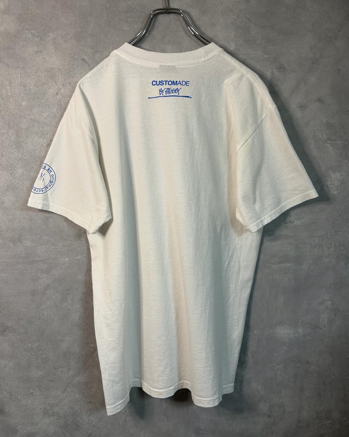 【希少デザイン】00s STUSSY CUSTOMADE ドッグフォト Tシャツ 希少デザイン】00s STUSSY CUSTOMADE ドッグフォト Tシャツ