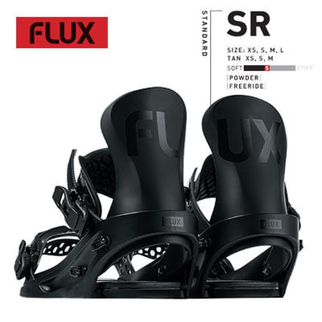 【FLUX フラックス】スノーボード ユニセックス ビンディング SR エスアール カラー BLACK(BINDING グラトリ ジブ パーク 23-24モデル 正規ディーラー)
