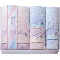 YH102-1169 しまなみ匠の彩 花つぼみ　バスタオル・フェイスタオル2P・ウォッシュタオル
