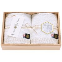 【4061-016】今治小町 白無垢Ⅱ	ウォッシュタオル2枚セット