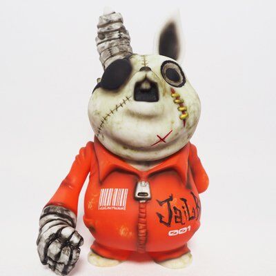 寝ゲロうさぎ。　脳バージョン　ノイズ　noi5e　ソフビ SOFUBI／Nokopyon【SP No.02】 | KAGEMARU DESIGNS ON