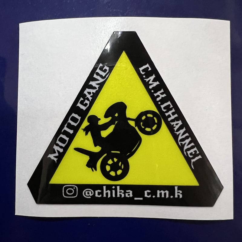 噂のシルエットステッカー 反射ウィリーシルエットステッカー | MOTO GANG's STORE