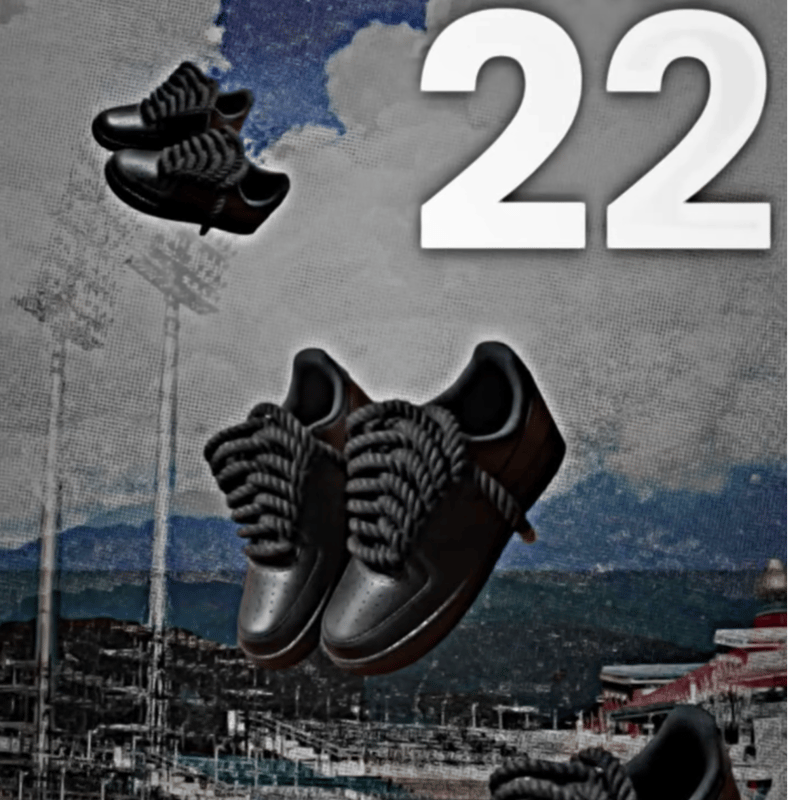 Nike Air Force 1 ブラック ロープ10mm 太紐 拡張なし air force1 black×black | ROPE