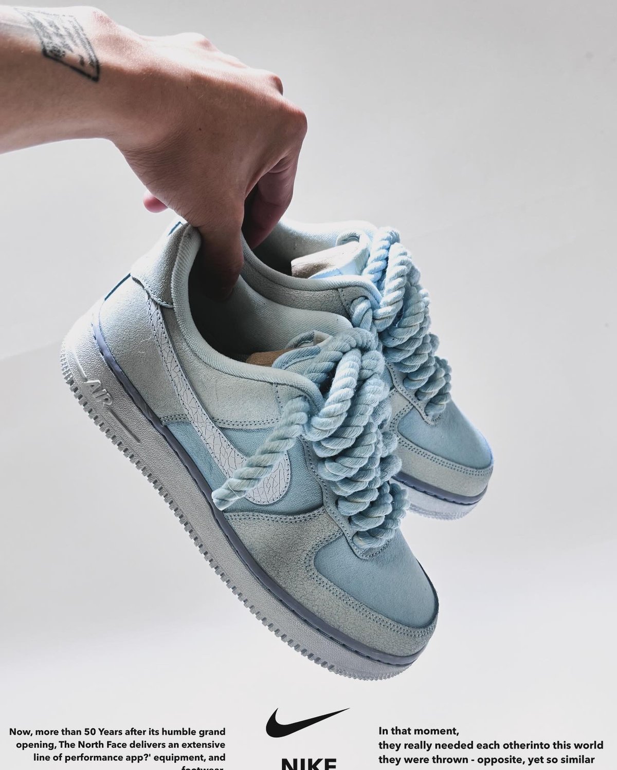 NIKE】ICE MILK ROPE CUSTOM AIR FORCE 1