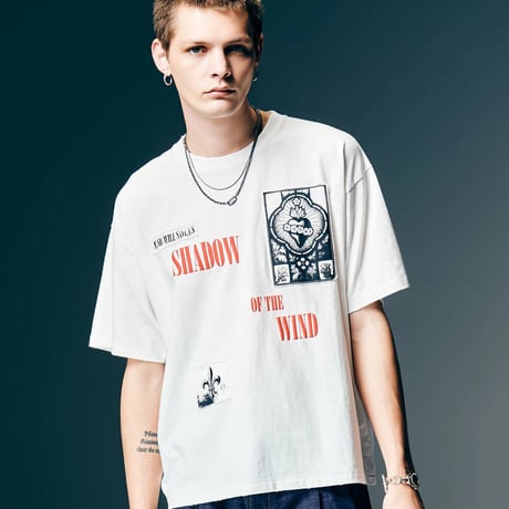 glamb グラム 半袖Tシャツ メンズ Sacred Damage Cutsew セイクリッドダメージカットソー 春 ホワイト ブラック GB0126/CS01