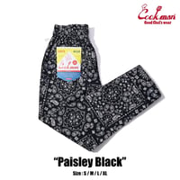 Cookman クックマン cookman シェフパンツ メンズ Chef Pants Paisley Black オールシーズン ブラック ペイズリー柄 231-32832