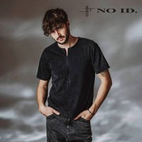 ノーアイディー noid 半袖カットソー NOID. メンズ ハーフZIP-PO ホワイト グレー 春夏商品 858006-474T