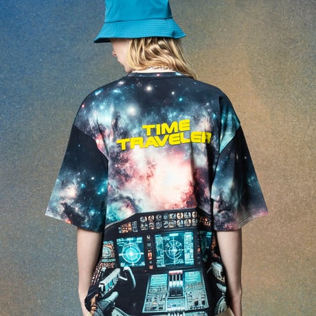 glamb グラム 5分袖Tシャツ メンズ Cosmic Print T-Shirt/コズミックプリントＴシャツ 春夏商品 ブラック GB0225/CS01