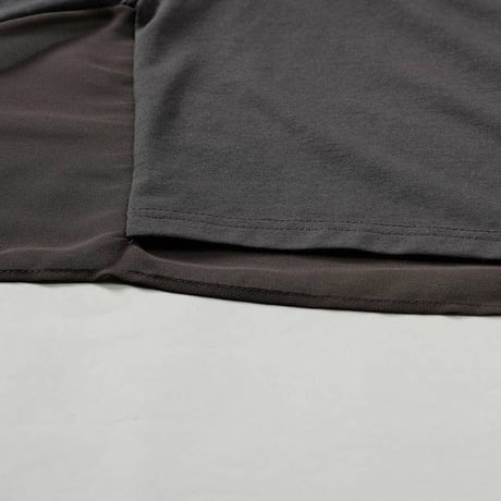 ノーアイディー noid 半袖カットソー NOID. メンズ ドッキングシアードレープブーツBIG-T ホワイト ブラック グレー 春夏商品 458010-487T