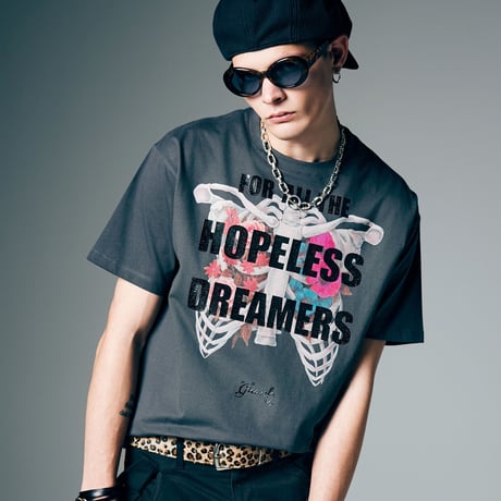 glamb グラム 半袖Tシャツ メンズ Wandermore T-Shirt ワンダーモアTシャツ 夏 ホワイト チャコール GB0226/CS01