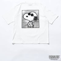ジョンブル johnbull Johnbull 5分袖Tシャツ メンズ PEANUTS JOE COOL Tシャツ 春夏ファッション ホワイト JT262C01