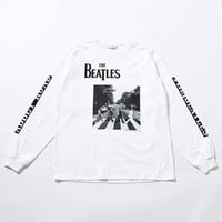 ジョンブル johnbull Johnbull 長袖Tシャツ メンズ The Beatles ロングスリーブTシャツ(ABBY ROAD) 秋冬ファッション ホワイト ブラック
