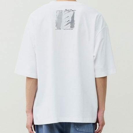 ジョンブル johnbull Johnbull 5分袖Tシャツ メンズ アーティストTシャツ(David Bowie/Scary Monsters) 春夏 ホワイト ブラック JT261C34