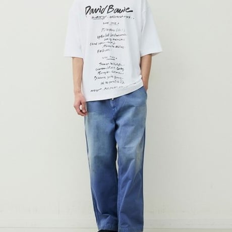 ジョンブル johnbull Johnbull 5分袖Tシャツ メンズ アーティストTシャツ(David Bowie/Scary Monsters) 春夏 ホワイト ブラック JT261C34