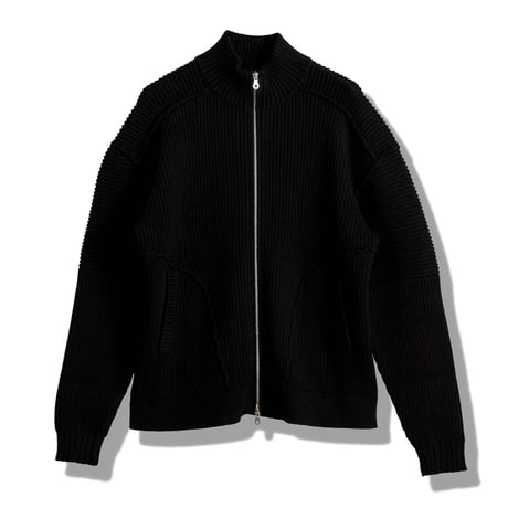ノーアイディー noid no id NOID． カーディガン メンズ バイカーズニットZIP-CD 秋冬商品 グレー ブラック ミックス 457010-335K