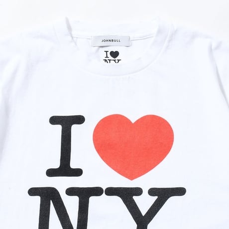 ジョンブル johnbull Johnbull 半袖Tシャツ メンズ アーティストTシャツ(I LOVE NY/Milton Glaser) 春夏ファッション ホワイト チャコール JT262C13