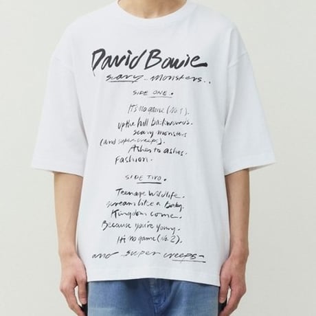 ジョンブル johnbull Johnbull 5分袖Tシャツ メンズ アーティストTシャツ(David Bowie/Scary Monsters) 春夏 ホワイト ブラック JT261C34