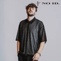 ノーアイディー noid NOID. 5分袖シャツ メンズ ダイヤシアーBIG-SH 春夏商品 ホワイト ブラック 858006-498S