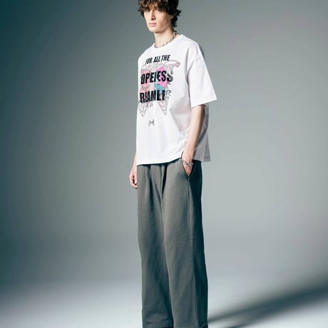 glamb グラム 半袖Tシャツ メンズ Wandermore T-Shirt ワンダーモアTシャツ 夏 ホワイト チャコール GB0226/CS01