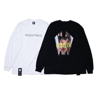 [W] by VIRGOwearworks ヴァルゴウェアワークス メンズ 長袖Tシャツ Duvvle(W) tokyo girl ホワイト ブラック W-LSPT-011