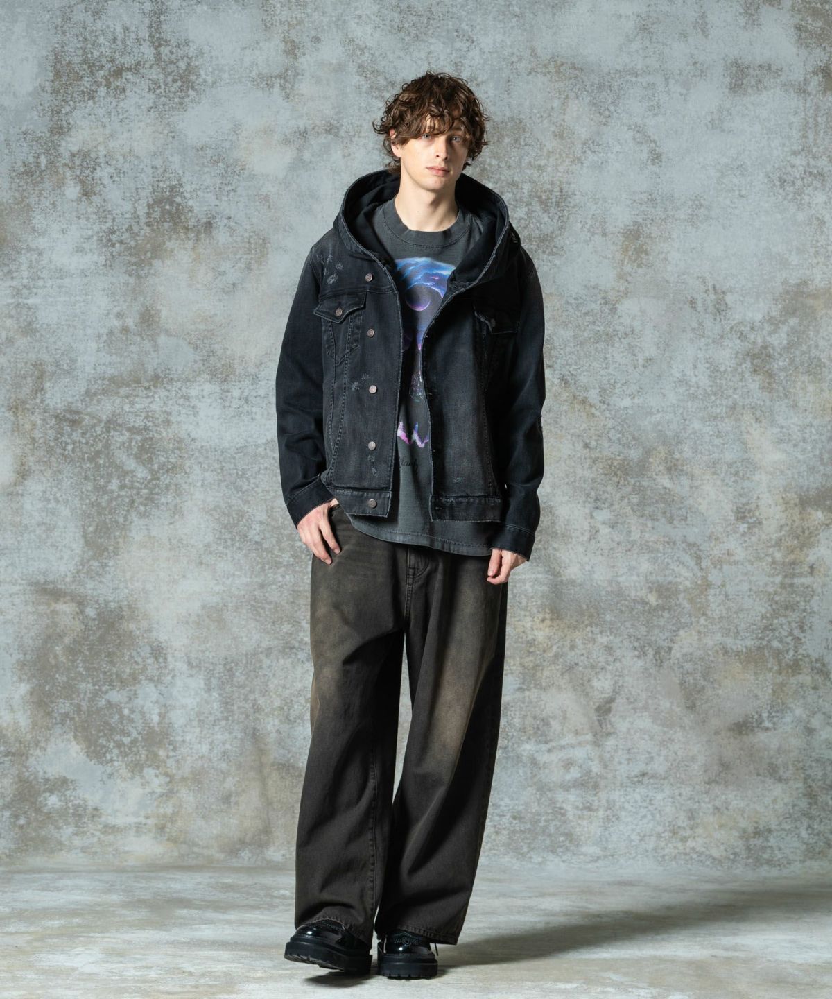 glamb グラム デニムジャケット メンズ Carol Denim Jacket/キャロルデ