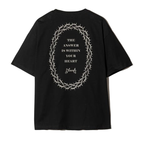 glamb グラム 半袖Tシャツ メンズ Prayer Charm T-Shirt プレイヤーチャームTシャツ 夏 チャコール ブラック GB0226/CS02