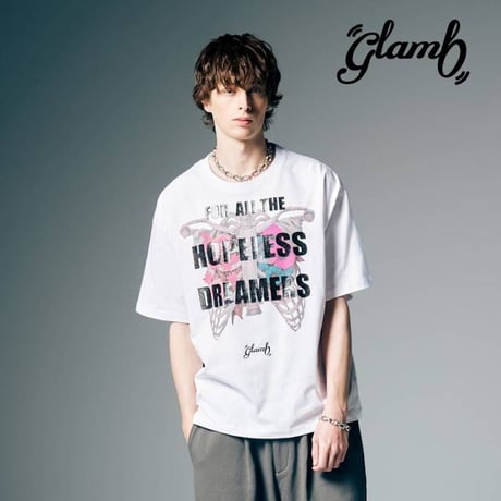 glamb グラム 半袖Tシャツ メンズ Wandermore T-Shirt ワンダーモアTシャツ 夏 ホワイト チャコール GB0226/CS01