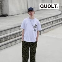 クオルト quolt 半袖Tシャツ メンズ NOT-MOUTH TEE ホワイト アッシュ フェードブラック 901T-1938