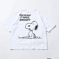 ジョンブル johnbull Johnbull 半袖Tシャツ メンズ PEANUTS SNOOPY Tシャツ 春夏ファッション ホワイト JT261C01