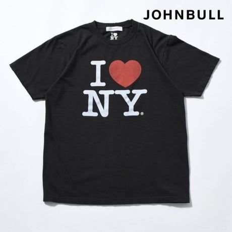 ジョンブル johnbull Johnbull 半袖Tシャツ メンズ アーティストTシャツ(I LOVE NY/Milton Glaser) 春夏ファッション ホワイト チャコール JT262C13