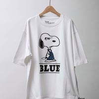 ジョンブル johnbull Johnbull 半袖Tシャツ メンズ PEANUTS Tシャツ(DENIM SNOOPY) 春夏ファッション ホワイト JT251C53
